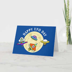 Carte Drôle Happy UFO Day Greeting Card