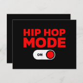 Carte Drôle Hip hop Design pour hommes femmes 90s Hip ho (Devant / Derrière)