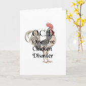 Carte Drôle humoristique OCD Obsessionnel Trouble du pou (Fleur jaune)