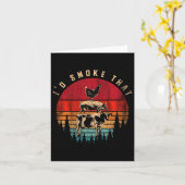 Carte Drôle Id Fumer Que Barbecue Chef Grillmaster Cadea (Fleur jaune)