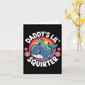 Carte Drôle Inapproprié Daddys Lil Squirter Embarrassant (Fleur jaune)
