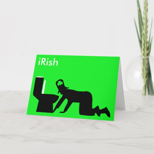 Carte Drôle Irlandais (Devant)