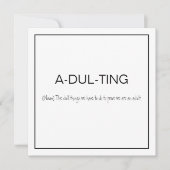 Carte Drôle, j'ai déménagé | Nouveau (Devant)