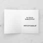 Carte Drôle Jalon 60e anniversaire (Intérieur)