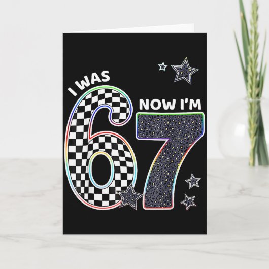 Carte Drôle J'avais 6 ans Maintenant J'ai 7 ans Annivers (Devant)