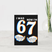 Carte Drôle J'avais 6 ans Maintenant J'ai 7 ans Six Sept (Devant)