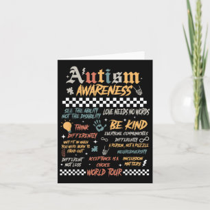 Carte Drôle Je Rock Spectrum Autism World Tour Autisme