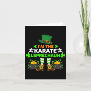 Carte Drôle Je suis le Karate Leprechaun Karate St. Patr