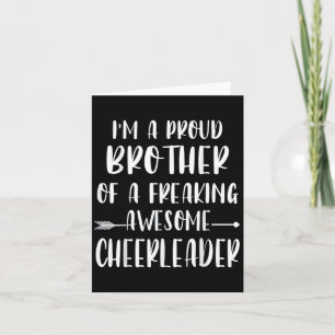 Carte Drôle Je Suis Un Frère De Cheerleader Fier X