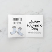 Carte Drôle "J'espère que vous aimez les chaussettes" Bo (Intérieur)