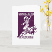 Carte Drôle Jésus Christ Surfing Don Christianity (Fleur jaune)