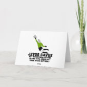 Carte Drôle Jésus sauve (Dos)