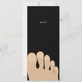 Carte Drôle Jeu d'Anniversaire Pieds (Dos)