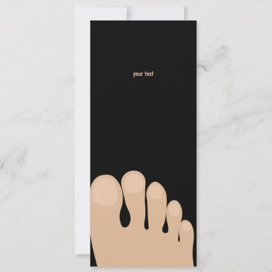 Carte Drôle Jeu d'Anniversaire Pieds (Dos)