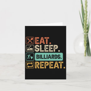 Carte Drôle Jeu de Billard 9-ball Joueur Papa Cue Stick 