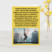 Carte Drôle Jeu de Jeu de Pun Vain Joyeux Anniversaire (Fleur jaune)