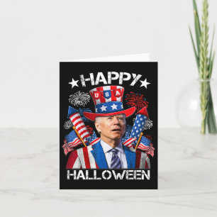 Carte Drôle Joe Biden 4 juillet Chemise Joyeux Halloween