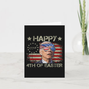 Carte Drôle Joe Biden 4 juillet Heureux 4ème De Pâques N