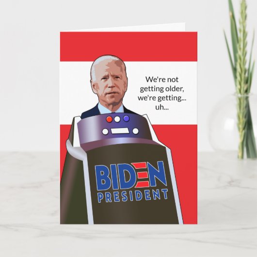 Carte Drôle Joe Biden sur la colline Président Anniversa (Devant)