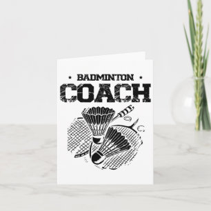 Carte Drôle Joueur Badminton Love Shuttle Design 5