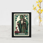 Carte Drôle Jour de la Saint Patrick Tarot Card Go'n Git (Fleur jaune)