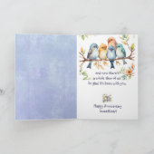 Carte Drôle Joyeux Anniversaire Amour Mignonne Lovebirds (Intérieur)