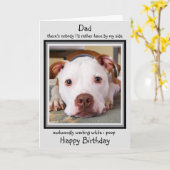Carte Drôle Joyeux Anniversaire Chien Papa Black Cute Ch (Fleur jaune)