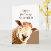 Carte Drôle Joyeux Anniversaire Ewe sont LE MEILLEUR FRÈ (Fleur jaune)