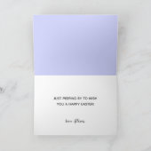 Carte Drôle Joyeux Bunnies de Pâques Enfants Nom de la s (Intérieur)