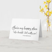 Carte Drôle Joyeux cadeau de jour de Valentines pour pet (Fleur jaune)