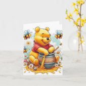 Carte Drôle joyeux rose de soleil d'anniversaire (Fleur jaune)