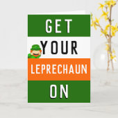 Carte Drôle Joyeux Saint Patrick's Day (Fleur jaune)