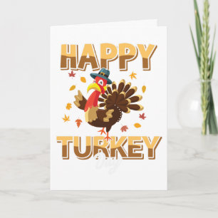 Carte Drôle Joyeux Turquie Thanksgiving