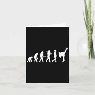 Carte Drôle Karate Evolution Cadeau Pour Les Artistes Ma