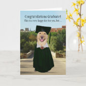 Carte Drôle Lab College Graduation (Fleur jaune)