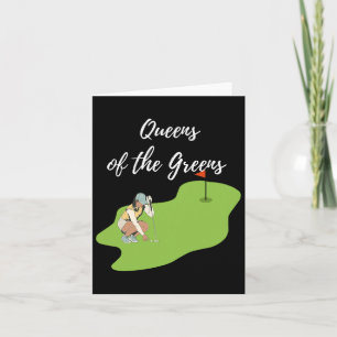 Carte Drôle Lady Golfers Queens Of The Greens Femme Love