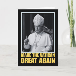 Carte Drôle Le président Trump veut être le prochain pap