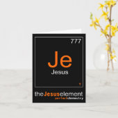 Carte Drôle Les Éléments De La Chemisie Jésus Christ (Fleur jaune)
