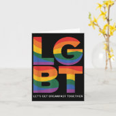 Carte Drôle Lgbt Mets Le Petit Déjeuner Ensemble (Fleur jaune)