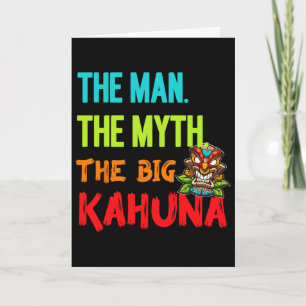 Carte Drôle L'Homme Le Mythe Le Big Kahuna Tiki Hommes F