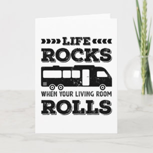Carte Drôle Life Rocks Cadeau pour les passionnés de RV