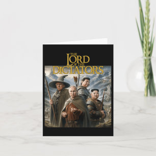 Carte Drôle Lord Dictatures Anti Poutine Trump Kim Jong-