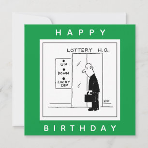 Carte Drôle Lottery Choice Lift Cartoon