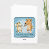 Carte Drôle Mal Kitty Plans Attaque Anniversaire (Dos)