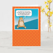 Carte Drôle Mal Kitty Plans Attaque Anniversaire (Fleur jaune)