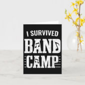 Carte Drôle Marching Band Cadeaux - I Survive Band Camp (Fleur jaune)