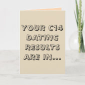 Carte Drôle marron clair c14 datant joyeux anniversaire (Devant)