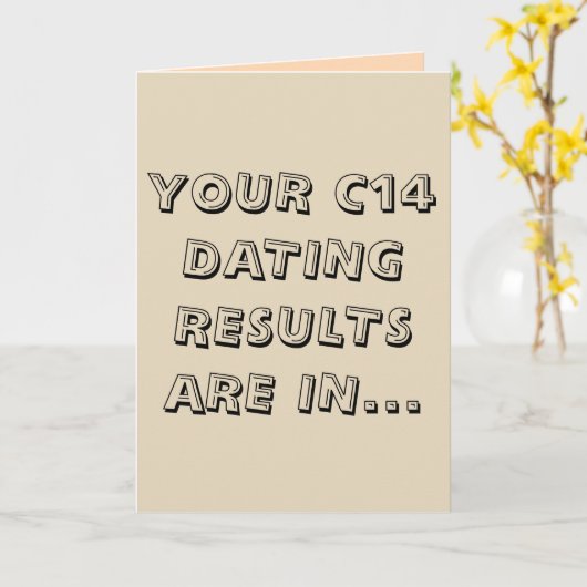 Carte Drôle marron clair c14 datant joyeux anniversaire (Fleur jaune)