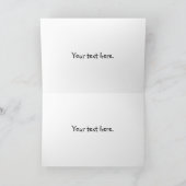 Carte Drôle marron de dinde de Noël humour dessin animé (Intérieur)