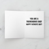 CARTE DRÔLE MASQUE TRUMP POUR LA FÊTE DES PÈRES (Intérieur)